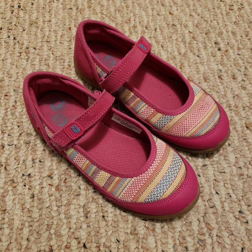 Stride Rite Made 2 Play pink rainbow mary janes